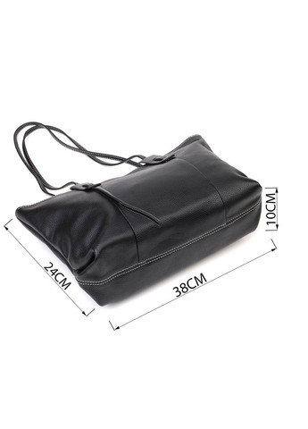 Сумка жіноча сумка з натуральної шкіри 22082 Чорна Vintage (329197004)