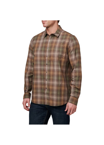 Сорочка тактична Igor Plaid Long Sleeve Shirt Umber Brown Plaid 5.11 Tactical (315822022)