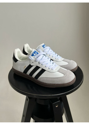 Білі Осінні кросівки чоловічі adidas samba white адідас самба No Brand