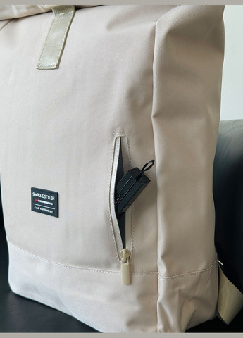 Рюкзак роллтоп жіночий рюкзак з відділенням для ноутбука міський рюкзак rolltop місткий рюкзак для подорожей Чорний 73196 OnePro (306747237)