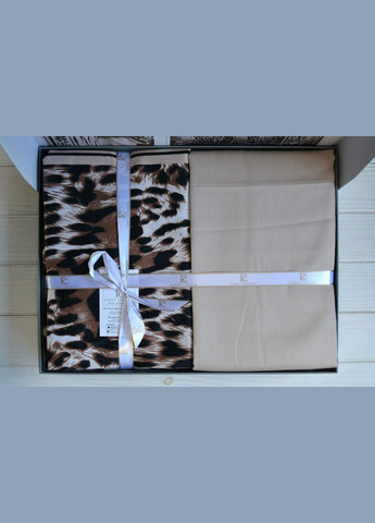 Постельное белье сатин — Leopard Brown евро First Choice (304574264)