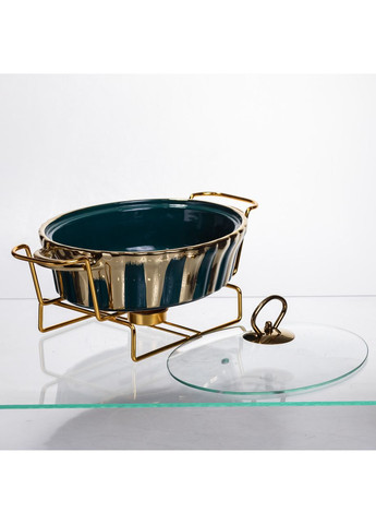 Мармит фарфоровый настольный круглый 1 литр мармитница с подогревом JY-5 Yiwu (371479304)