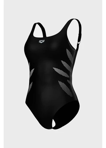 Чорний літній купальник milena wing back c cu black 008140-500 Arena