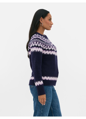 Темно-синий джемпер зима,темно-синий в узоры, Primark