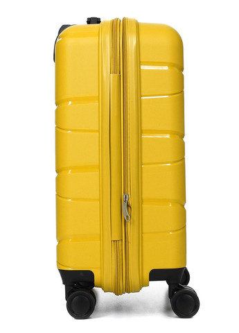Чемодан малый S полипропилен жёлтый 55х38х24+5см/49л/3кг/ 289 WORLDLINE (324802225)