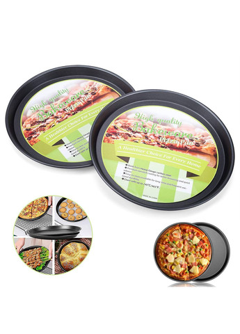 Комплект из 2 форм для выпечки пиццы с антипригарным / тефлоновым покрытием Ø 26 см Kitchen Master (279518108)