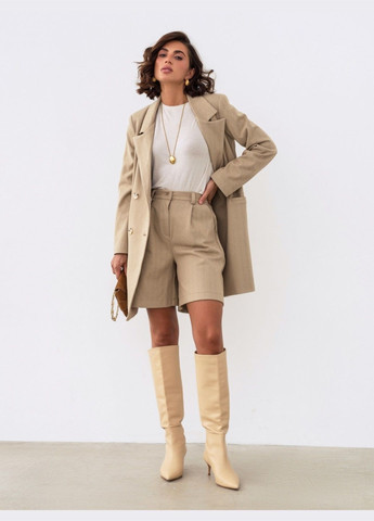 костюм із шортами та піджаком бежевий Dressa (304836402)