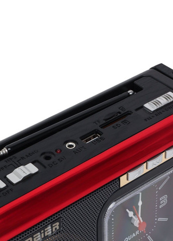 Радіоприймач портативний Meier M 40BT радіо на акумуляторі з ліхтарем Червоний VTech (319204103)