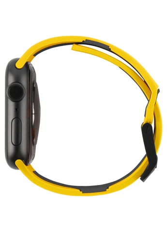 Ремінець UAG Civilian Silicone Watch Strap для Apple Watch 38/40/41mm Yellow/Black (ARM58405) KLB Urban Armor Gear (389840668)