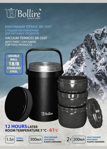 Харчовий термос BR-3507 1.5 л Bollire (276908133)