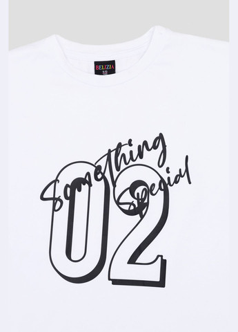 Білий літній стильний костюм зі штанами для дівчинки колір білий цб-00243020 Belizia