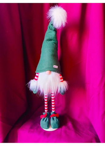 Гном скандинавський SGX 75см зелений. Різдвяний ельф, санта-клаус новорічний, іграшка м'ягка Yalynkar (366964483)