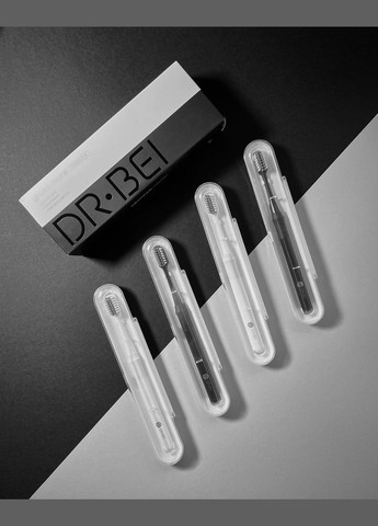 Набір зубних щіток Dr. Bei Toothbrush Bamboo Cleaner 4 штуки Dr.Bei (280876483)