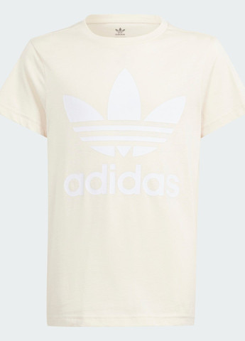 Бежевая демисезонная футболка trefoil adidas