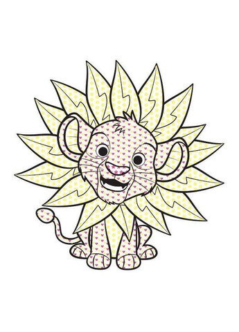 Розмальовка дитяча Кольоровий буль Disney "Маля. Король Лев" Ранок 1370008 Ranok Creative (368755429)