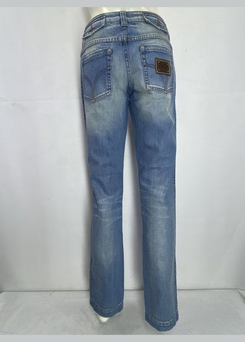 Голубые демисезонные зауженные джинсы D&G