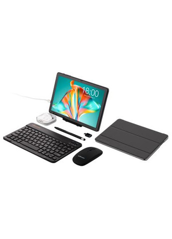 Планшет P30T KIT 10.1 4/128Gb Wi-Fi Сірий Клавіатура/Миша/Навушники/Підставка/Стилус/Чохол (6940709688212) Teclast P30T KIT 10.1 4/128Gb Wi-Fi Gray Клавіатура/Миша/ (380215655)
