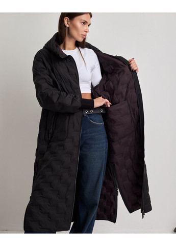 Темно-коричневе демісезонне Пальто двостороннє чорний / шоколадний Sobello