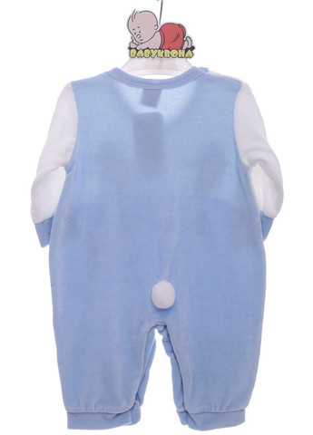 Человечек для мальчика велюровый Зайка голубой 74 см (36861) BABYKROHA (315423697)