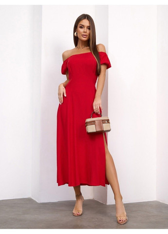 Красное повседневный платье issa pus 15159a красный ISSA PLUS