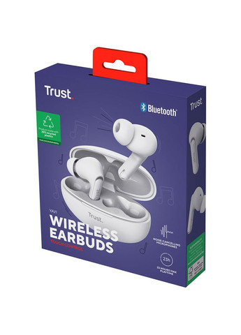 Гарнитура Yavi Bluetooth ENC Earbuds White (25172) Trust (322936884)
