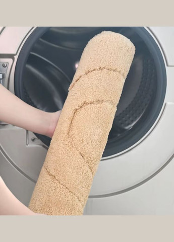 Коврик для ванной комнаты и душа коврик для ног в душевую, микрофибра, атиковский овальный 50х80 см, бежевый No Brand (337342248)