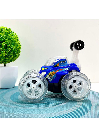 Машина Перевертень радіокерована трюкова зі колесами, що світяться 19см Синя (9996 M) No Brand (364549976)
