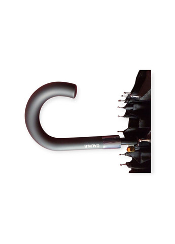 Чёрный зонт трость мужской calm rain 1003 на 16 спиц с чехлом черный большой (365263794)