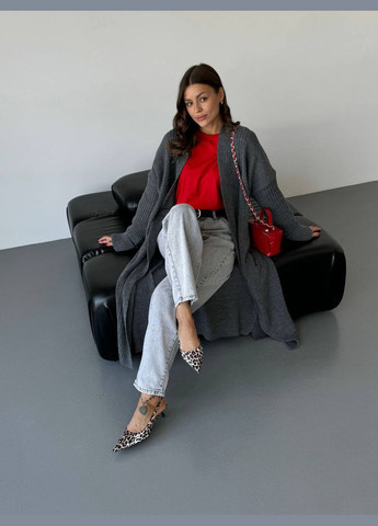 Жіночий кардиган довжини максі без застібки MonCher (347584656)