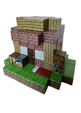 Магнитный конструктор Magnetic Cube Хижина из кирпича 122шт (2104618676) No Brand (357209793)