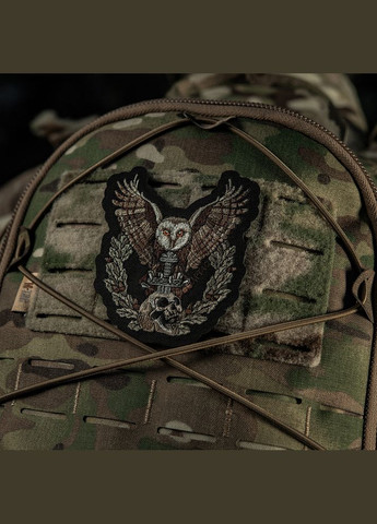 Нашивка Сова (вишивка) Black M-TAC (315047522)