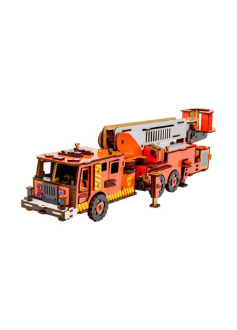 Деревянный 3D конструктор "Пожарная машина" Puz-00921, 318 деталей PuzzleOK (327321751)