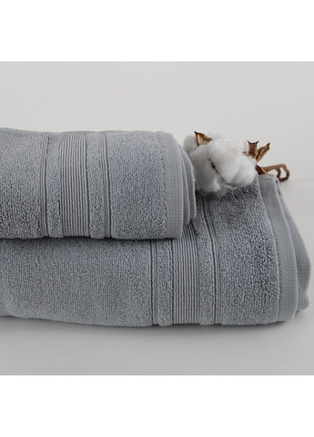 Хлопковое полотенце для тела 70*140 см, 550 г/м2 Fancy Светло-серый (2577070140) ТЕП однотонный светло-серый