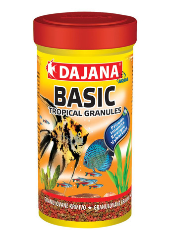 DAJANA TROPI GRAN BASIC Корм для діскусів та всіх тропічних риб у гранулах 250 мл/130 г DP100B(5024) Dajana Pet (278308379)