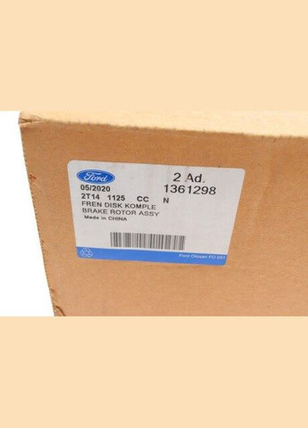 Диск тормозной 2T141125CC Ford (360953024)