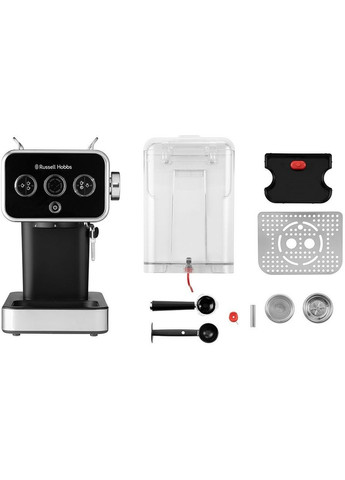 Кофеварка рожковая 2645056 Distinctions, черная Russell Hobbs (314776181)