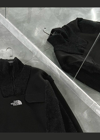 Стильна чоловіча кофта The North Face оверсайз чорна No Brand (316039084)