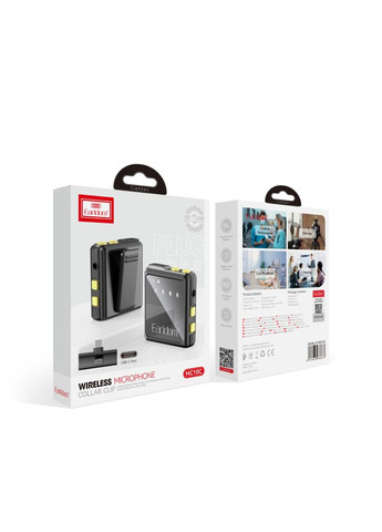 Бездротовий петличний мікрофон ET-MC10C з USB Type-C Earldom (337114264)