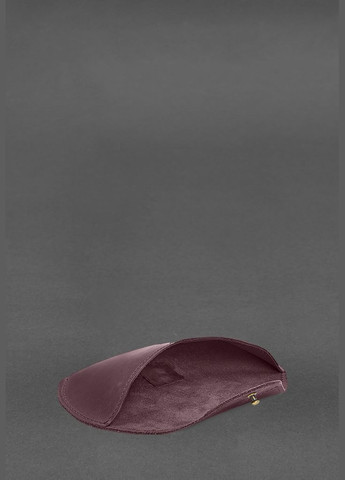 Кожаный чехол для очков с клапаном на резинке Бордовый Crazy Horse (A-028378) BlankNote (330144381)