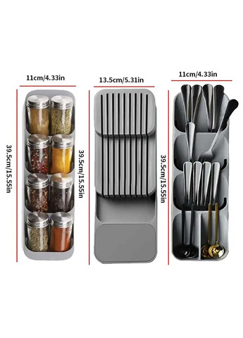 Кухонный органайзер для хранения специй 39,5х10х4.5 см Kitchen Master (338379359)