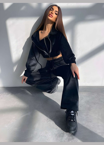 Мягкий велюровый костюм тройка с корсетом, женский спортивный костюм на... No Brand (331283901)