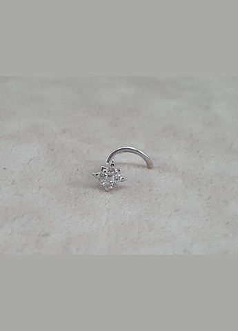 Золотая серьга-пирсинг в нос с бриллиантами. 1122443Р_Б Астор (322416170)