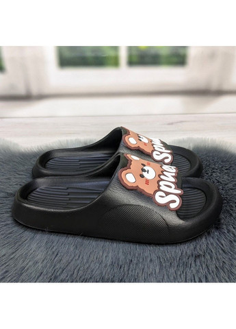 Черные шлёпанцы женские сланцы пена Fashion