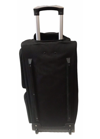 Велика сумка дорожня на колесах з карманом на блискавці 100 літрів 263-30 чорна No Brand (358556286)