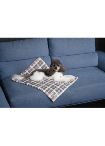 Плед Bliss 1 для собак і котів плюш картатий 70,5х55,5 см Pet Fashion (386154991)