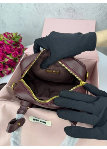 Сумка жіноча шкіряна коричневого кольору No Brand (384202451)