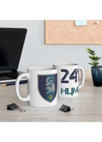 Кружка з шевроном "241 навчальному центрі морської піхоти" No Brand (368671359)