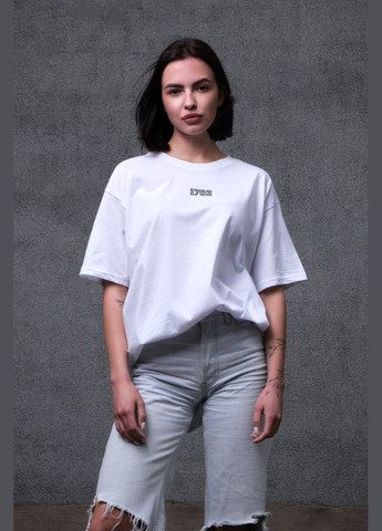 Оверсайз футболка з принтом century white Without (325989255)