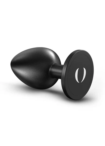 Анальна пробка металева чорного кольору ONIX PLUG розмір L Dorcel (382850970)