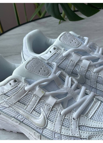 Кроссовки женские и мужские Nike P-6000 White | Найк Р-6000 белые No Brand белые демисезоны (353761360)